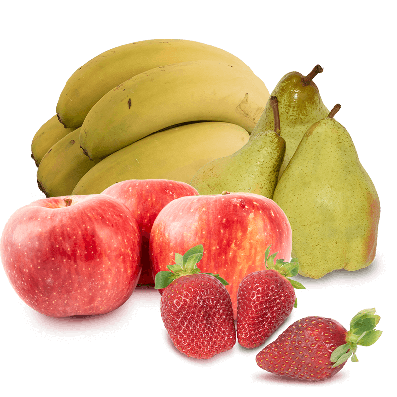 Cesta Fresón, Peras Condesa, Plátanos y Manzanas