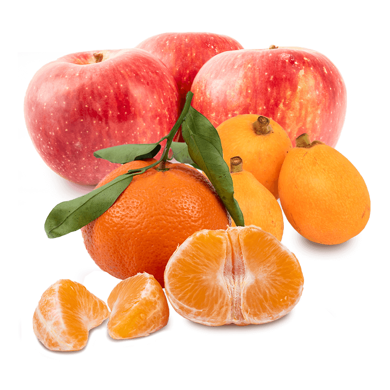 Cesta Nísperos, Manzanas y Mandarinas