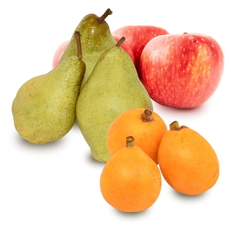 Cesta Nísperos, Manzanas y Peras Condesa
