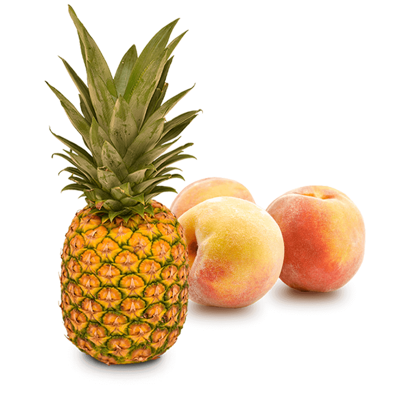 Cesta Melocotones y Piña