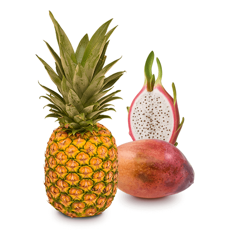 Cesta Piña, Mangos y Pitahaya