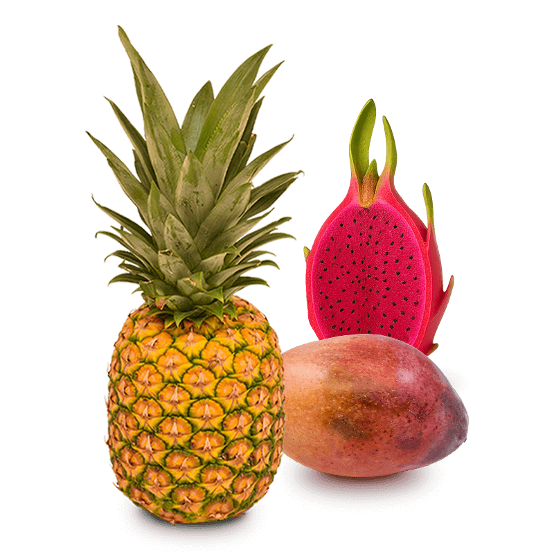 Cesta Piña, Mangos y Pitahaya