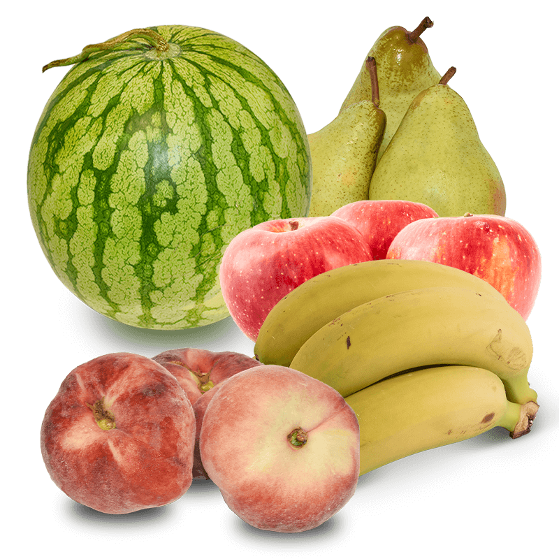 Cesta Sandía, Manzanas, Peras Condesa, Plátanos y Paraguayos