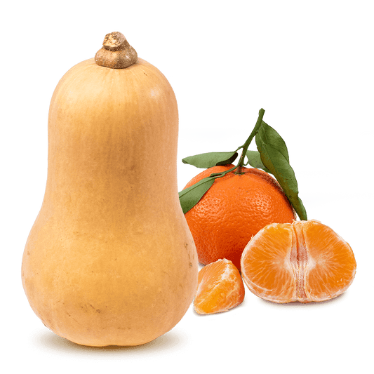 Cesta Calabaza violín y Mandarinas