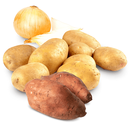 Cesta Patatas, Batatas y Cebollas - FrutaMare