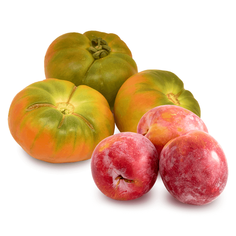 Cesta Ciruela y Tomate - FrutaMare