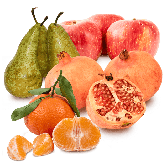Cesta Mandarina, Pera Conferencia, Manzana y Granada - FrutaMare