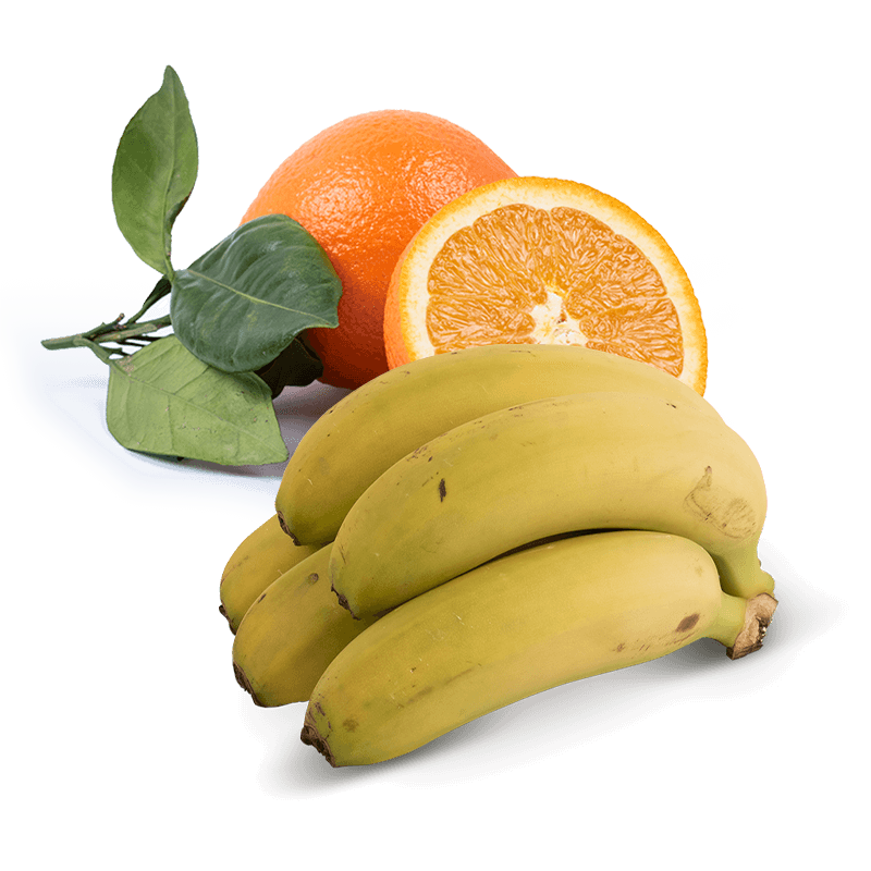 Cesta Naranjas de Zumo y Plátanos - FrutaMare