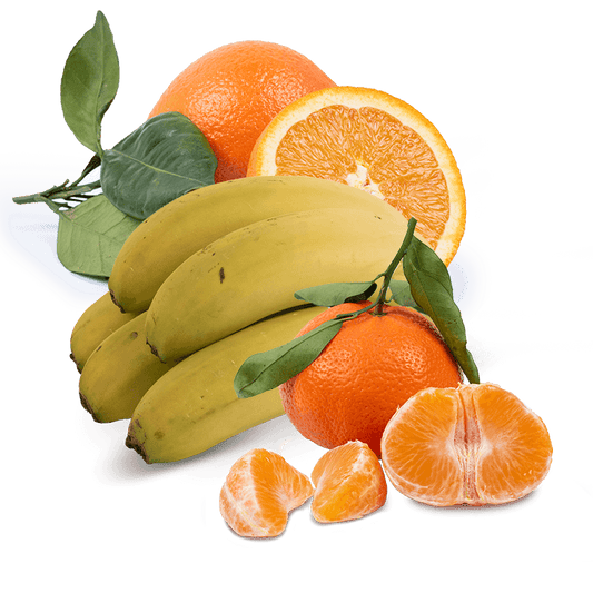 Cesta Naranjas de Zumo, Mandarinas y Plátanos - FrutaMare