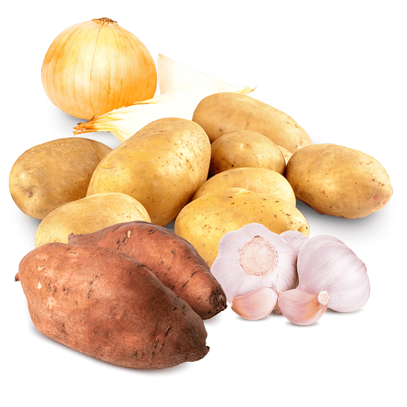 Cesta Patatas, Batatas, Cebollas y Ajos - FrutaMare