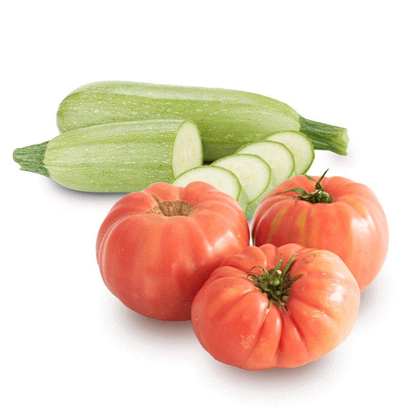 Cesta Tomates y Calabacines - FrutaMare