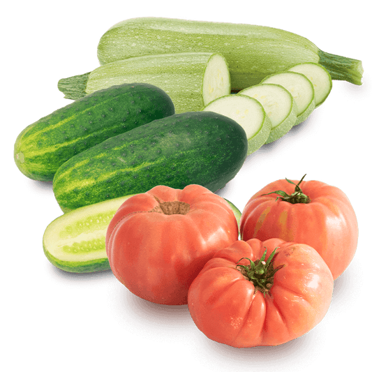 Cesta Tomate, Pepinos y Calabacines - FrutaMare
