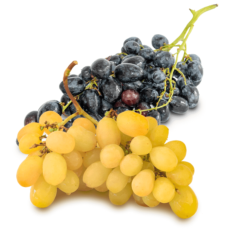 Cesta Uva negra y Uva blanca - FrutaMare