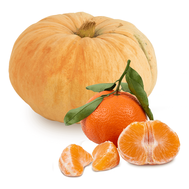 Cesta Calabaza y Mandarinas - FrutaMare