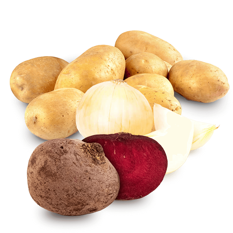 Cesta Patatas, Cebolla y Remolachas