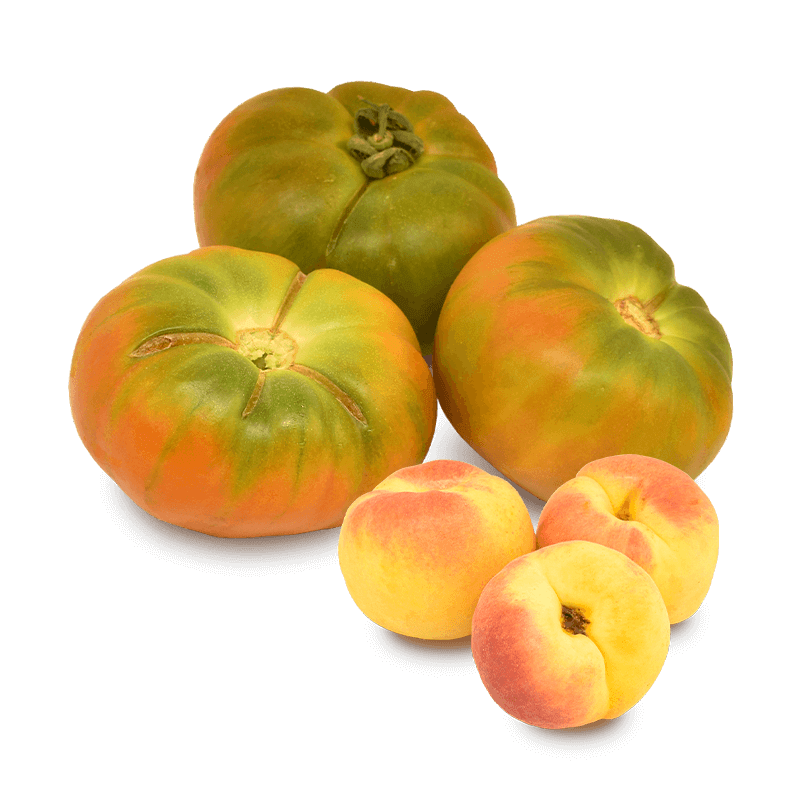 Cesta Tomate Valenciano de Ensalada y Albaricoques - FrutaMare