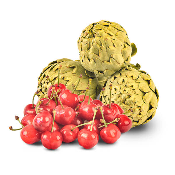 Cesta Cerezas y Alcachofas - FrutaMare