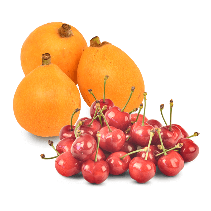 Cesta Cerezas y Nísperos - FrutaMare