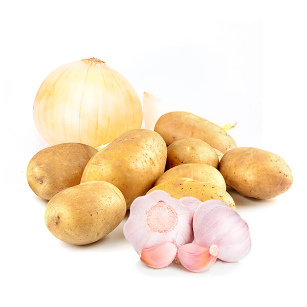 Cesta Patatas, Cebollas y Ajo - FrutaMare