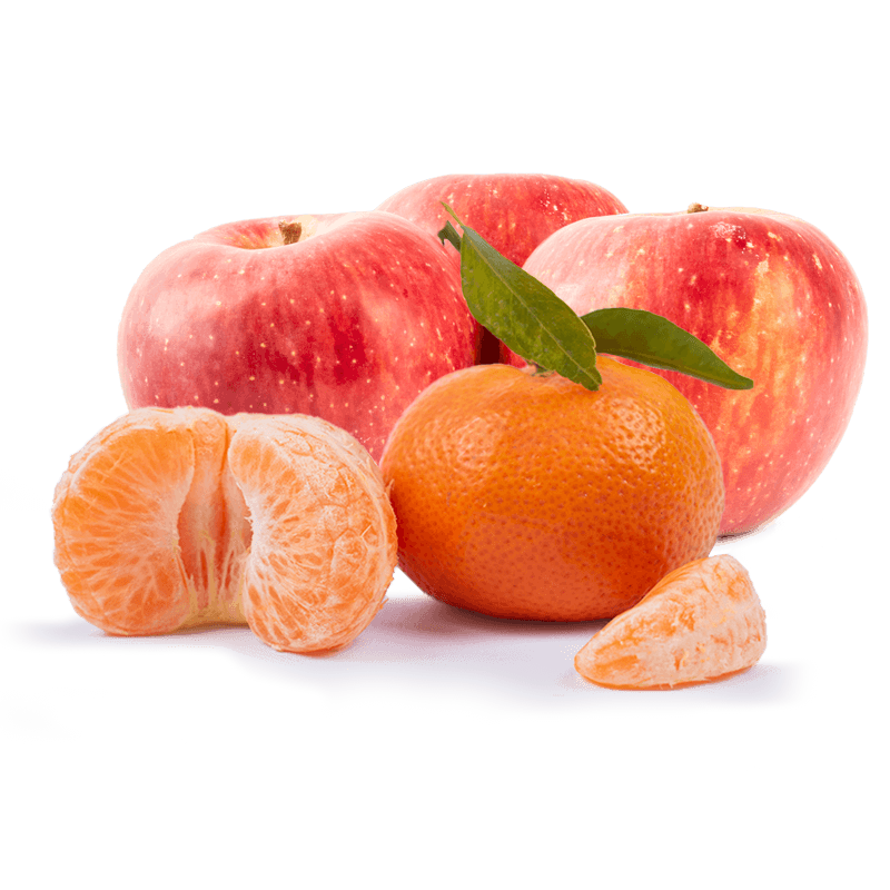 Cesta Mandarinas y Manzanas Fuji - FrutaMare