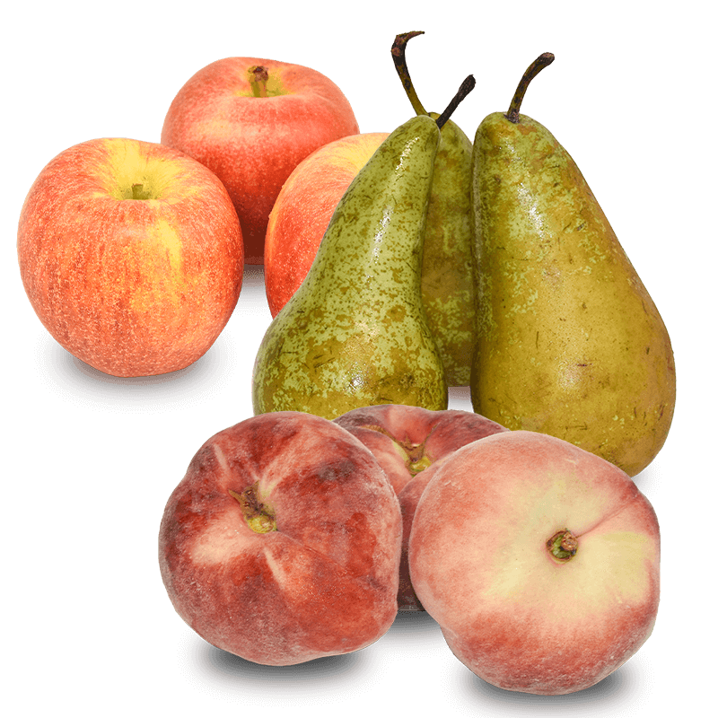 Cesta Paraguayo, Pera Conferencia y Manzana - FrutaMare