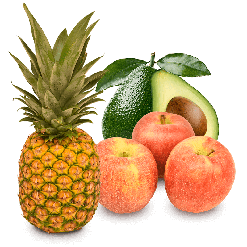 Cesta Piña, Manzanas y Aguacates - FrutaMare