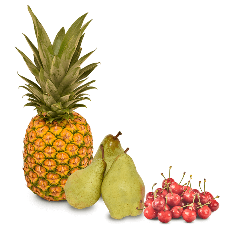 Cesta Piña, Pera Condesa y Cerezas - FrutaMare