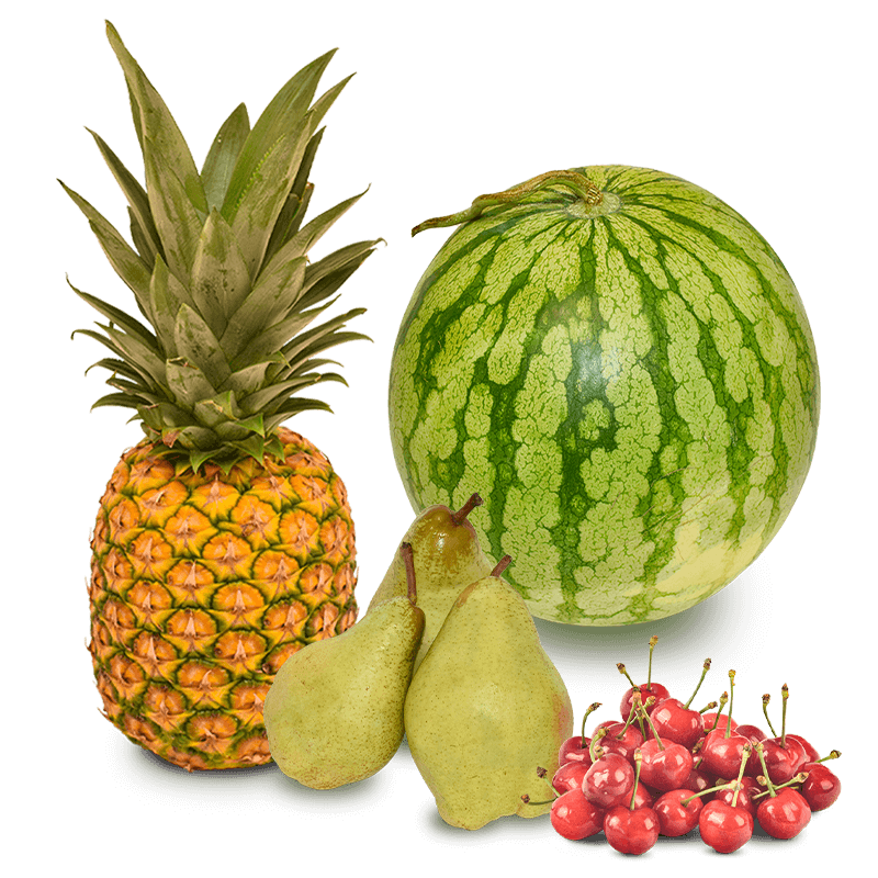 Cesta Sandía, Piña, Pera Condesa y Cerezas - FrutaMare