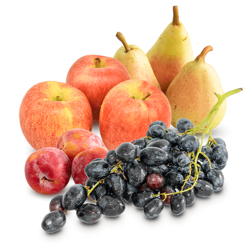 Cesta Uva Negra, Ciruela, Manzana y Pera Ercolina - FrutaMare
