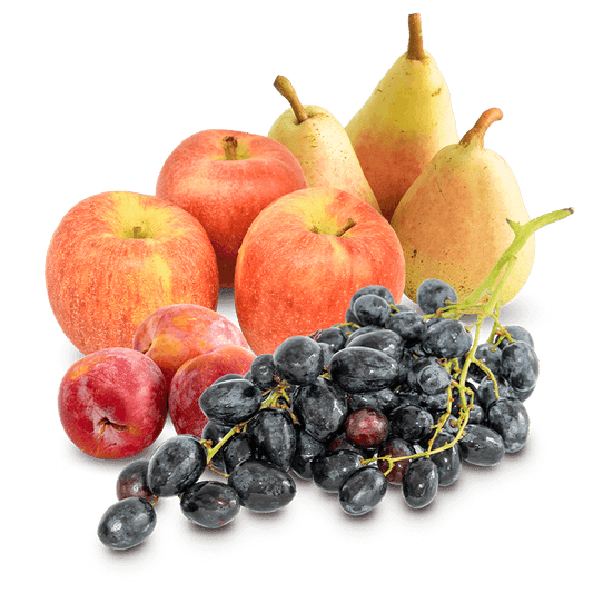 Cesta Uva Negra, Ciruela, Manzana y Pera Ercolina - FrutaMare