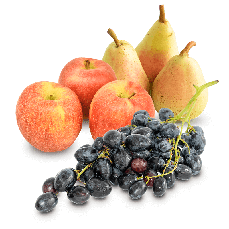 Cesta Uva Negra, Manzana y Pera Ercolina - FrutaMare