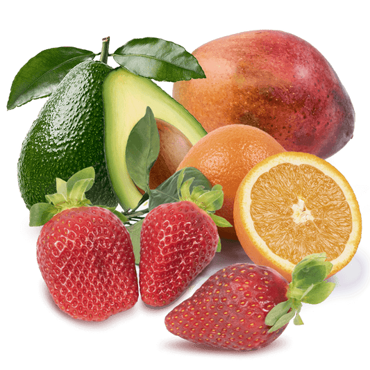 Cesta Fresón, Naranjas de Mesa, Aguacate y Mango