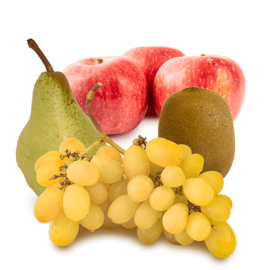 Cesta Uva blanca, Kiwi, Manzana y Pera
