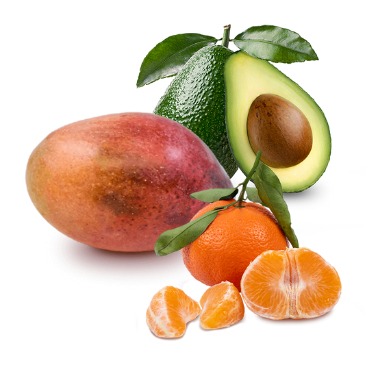 Cesta Mandarinas, Aguacates y Mangos