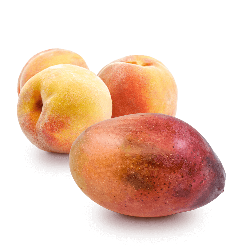 Cesta de Mangos y Melocotones