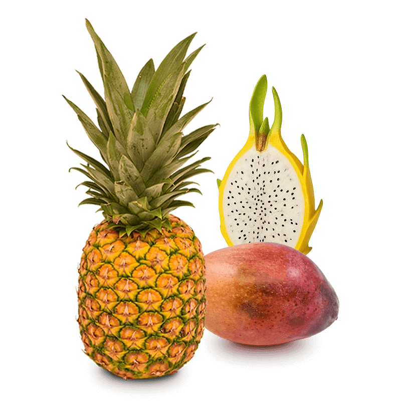 Cesta Piña, Mangos y Pitahaya
