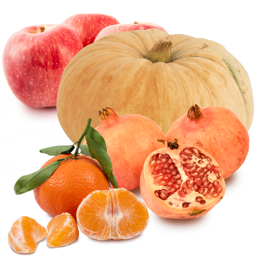 Cesta Calabaza, Manzana, Granada y Mandarina