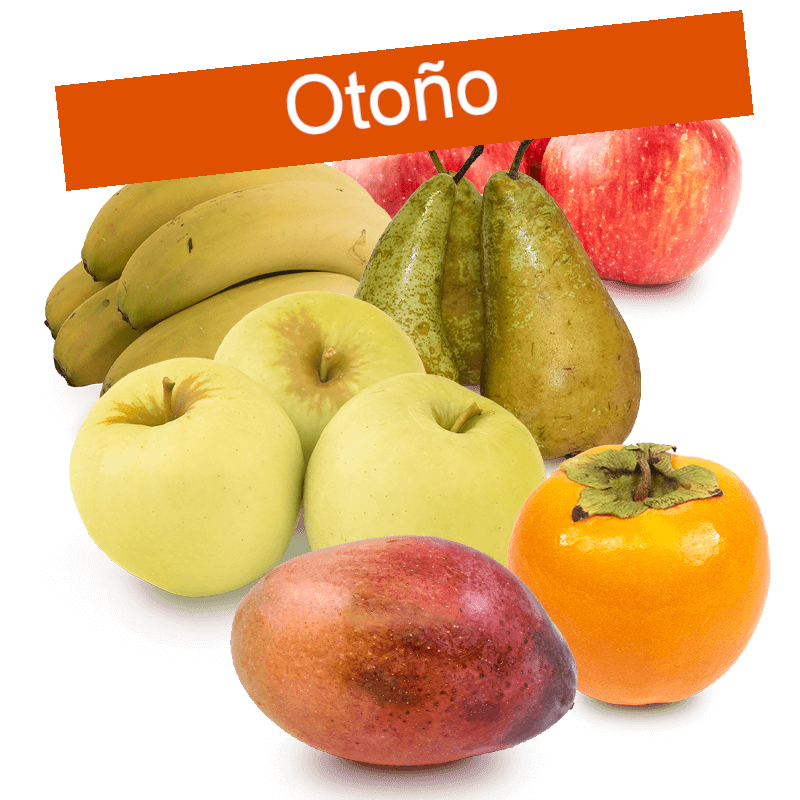 Cesta Manzana Roja, Pera, Plátano, Golden, Persimon y Mango