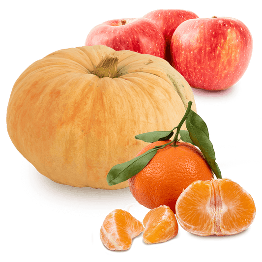 Cesta Calabaza, Manzanas y Mandarinas - FrutaMare
