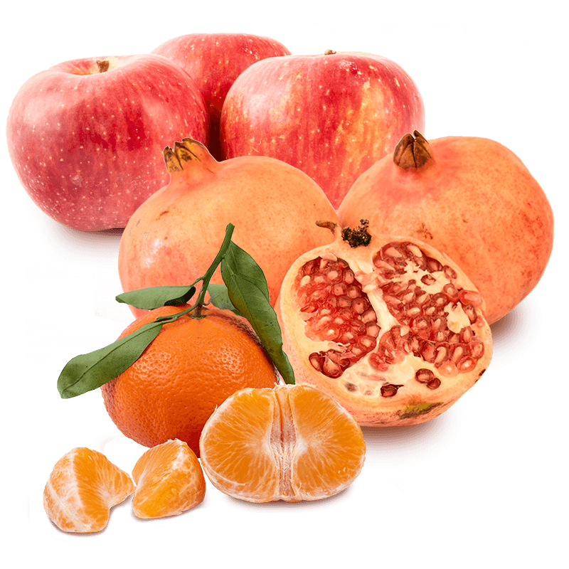 Cesta Mandarina, Manzana y Granada - FrutaMare
