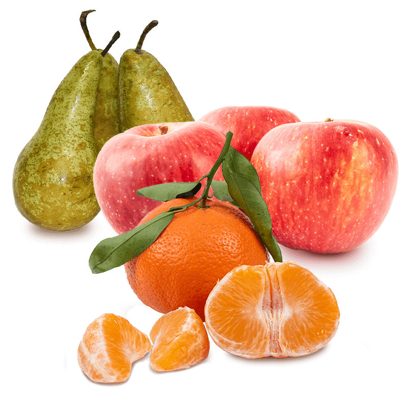 Cesta Mandarinas, Peras conferencia y Manzanas - FrutaMare