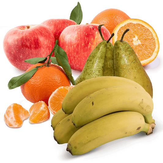 Cesta Naranjas de Zumo, Mandarinas, Plátanos, Manzanas y Peras - FrutaMare