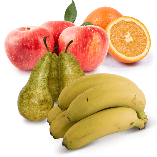 Cesta Naranjas de Zumo, Plátanos, Manzanas y Peras - FrutaMare