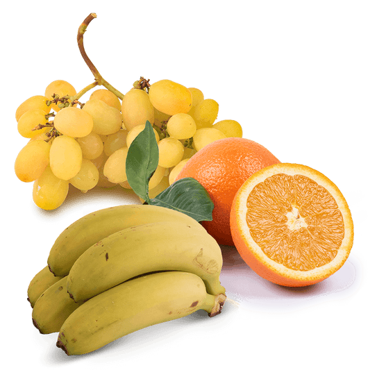 Cesta Naranjas de Zumo, Uva Blanca y Plátanos - FrutaMare