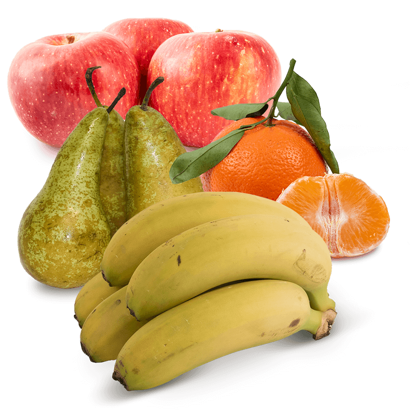 Cesta Plátanos, Manzanas, Peras y Mandarinas - FrutaMare