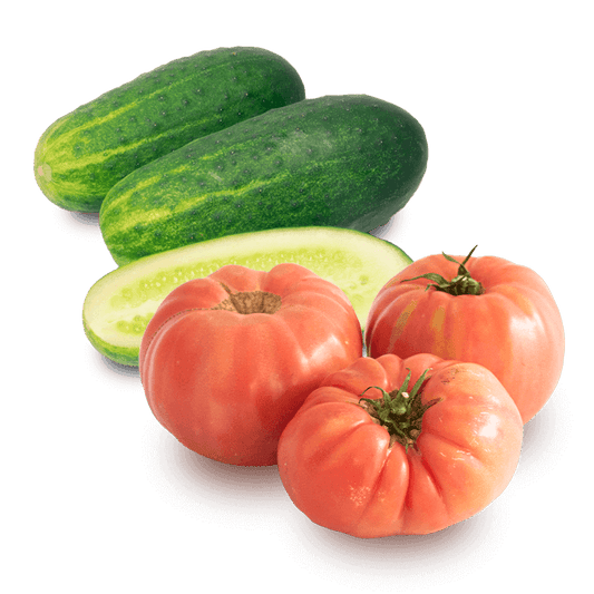 Cesta Tomates y Pepinos - FrutaMare