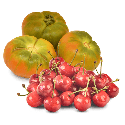 Cesta Cerezas y Tomate Valenciano de Ensalada - FrutaMare