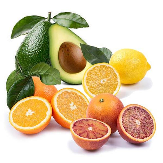 Cesta Mini Naranjas Estándar, Sanguinas, Aguacates y Limones - FrutaMare