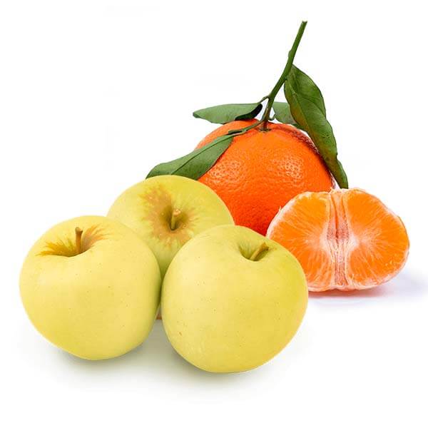 Cesta Mandarinas y Manzanas Golden - FrutaMare