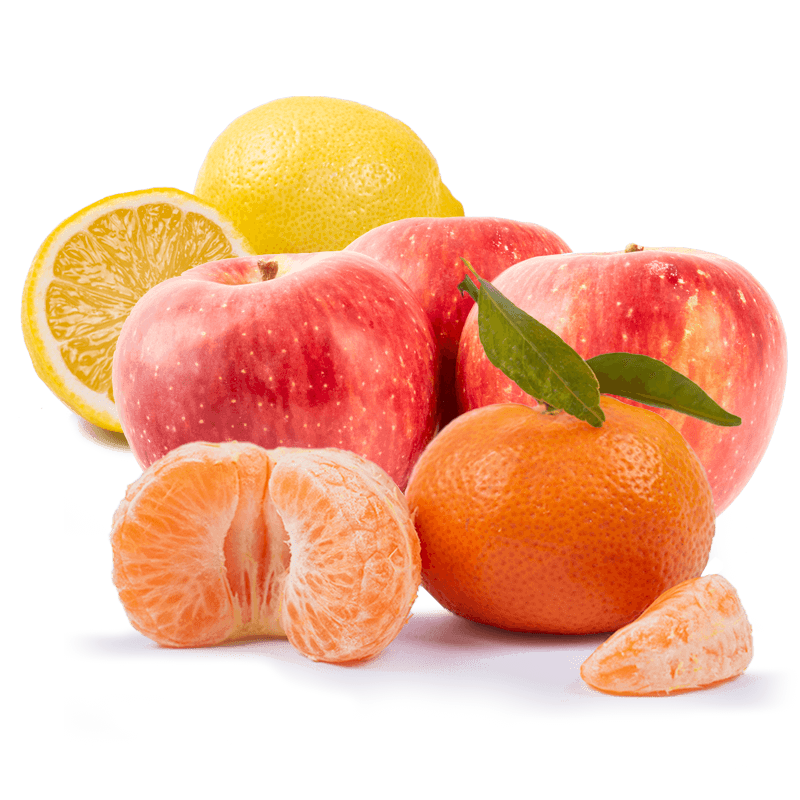 Cesta Mandarinas, Manzanas Fuji y Limones - FrutaMare